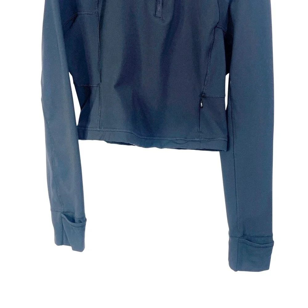 Yogalicious Compression Pullover Womens L Black Zip Gym Running Hiking Trail - Picture 11 of 16